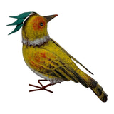 Colourful Yellow Bird Decoration 18cm - Front View