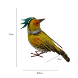 Colourful Yellow Bird Decoration 18cm - 45-Degree Angle