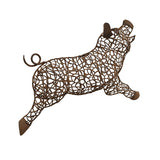 Jolly Pig Metal Wall Art 49cm - Front View