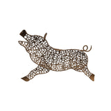 Jolly Pig Metal Wall Art 49cm - Side View