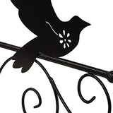 Bird Silhouette Wall Hook Bracket 33cm - Top-Down View