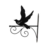 Bird Silhouette Wall Hook Bracket 33cm - 45-Degree Angle