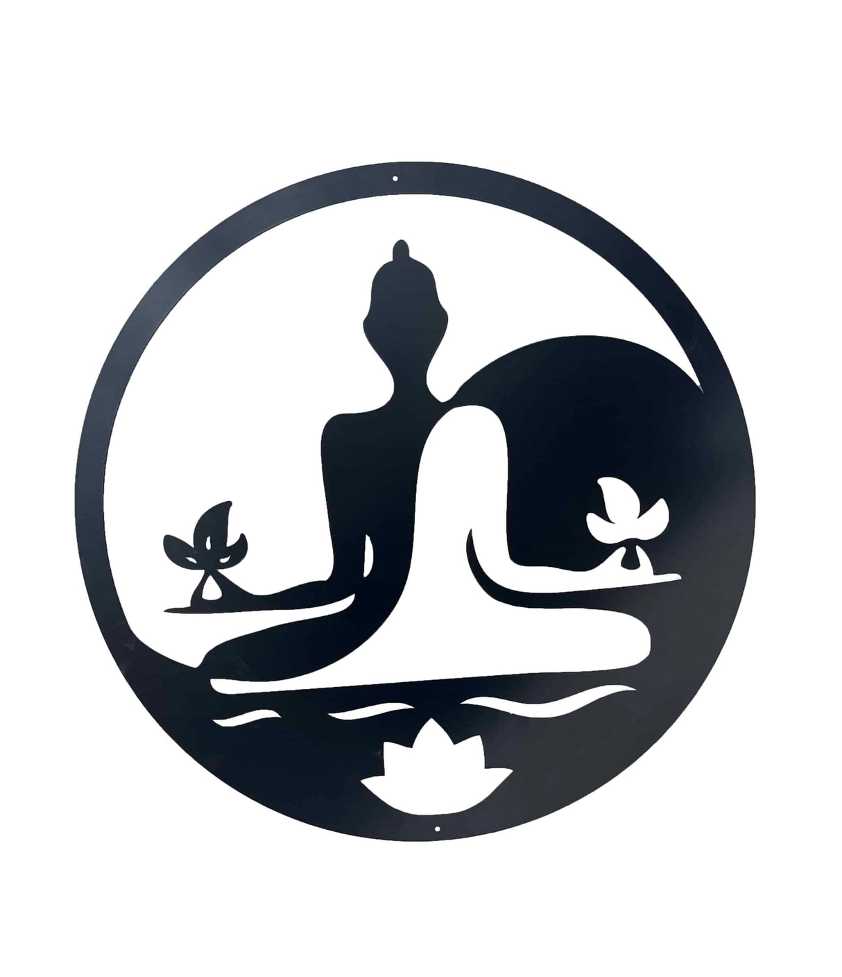 Laser Cut Yin & Yang Buddha Wall Art 60cm