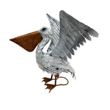 Flapping Pelican Statue 46cm - Side View
