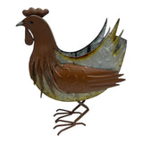 Distress Finish Chicken Planter / Storage Holder 33cm - Side View