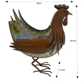 Distress Finish Chicken Planter / Storage Holder 33cm - 45-Degree Angle