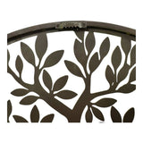 Round Laser Cut Tree Of Life w Roots + Birds 52cm - Top-Down View