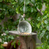 Hanging Cup Saucer Bird Feeder 57cm - Side View