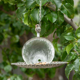 Hanging Cup Saucer Bird Feeder 57cm - Top-Down View