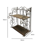 French Provincial 2 Tier Ornate Wall Shelf 60cm - 45-Degree Angle