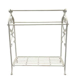 Large Fleur Towel Stand w Shelf 96cm - Side View