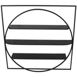 Eclipse Floating 3-Shelf Wall Hanging 80cm - Side View