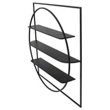 Eclipse Floating 3-Shelf Wall Hanging 80cm - Top-Down View