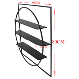 Eclipse Floating 3-Shelf Wall Hanging 80cm - 45-Degree Angle