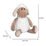 Fluffy Sheep Door Stopper 25cm - 45-Degree Angle