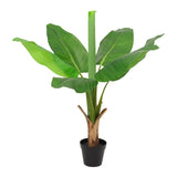 Potted Artificial Banana Tree 90cm - Side View
