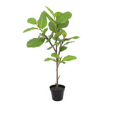 Potted Artificial Lofty Fig Ficus Tree 92cm - Side View