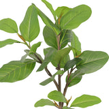 Potted Artificial Lofty Fig Ficus Tree 92cm - Top-Down View