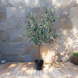 Potted Artificial Olive Tree 80cm - Front View