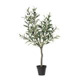 Potted Artificial Olive Tree 80cm - Side View
