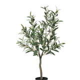 Potted Artificial Olive Tree 80cm - Top-Down View