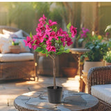 Potted Artificial Bougainvillea 66cm - Front View