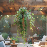 Potted Artificial Hanging Ivy 70cm - Front View