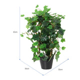 Potted Artificial Ivy Plant 43cm - 45-Degree Angle