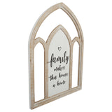 Arch 'Family Makes Home' Wall Art 46x60cm - Front View