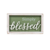 Simply Blessed 3D Plaque Wall Art in Shadow Box Frame 28cm