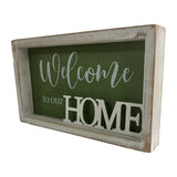Home 3D Plaque / Wall Art in Shadow Box Frame 28cm - Front View
