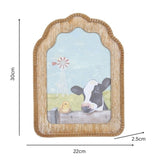 Cow + Chick Framed Wall Art 30cm - 45-Degree Angle