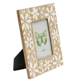 Flowers Design Photo Frame '4x6in' 23cm - Front View