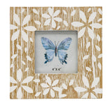 Flowers Design Photo Frame '4x4in' 18cm - Front View