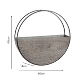 Timber Elemental Wall Planter 60cm - 45-Degree Angle