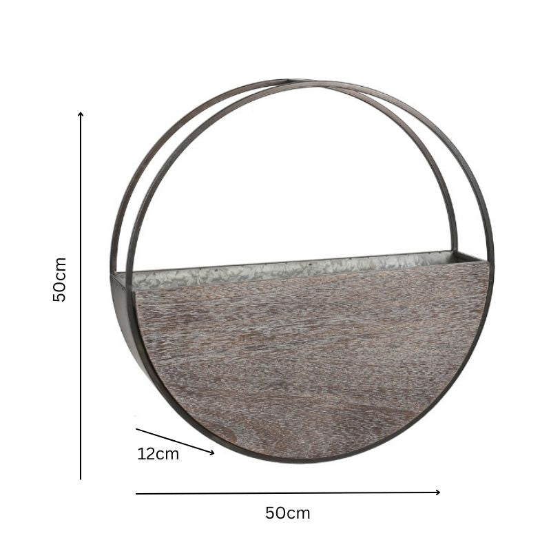 Timber Elemental Wall Planter 50cm