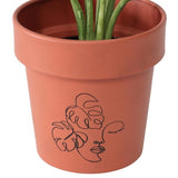 Set 2 Line Art Pot planters Assort 13cm - Side View