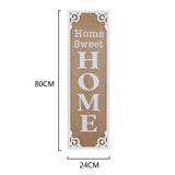 80cm Hamptons Home Sweet Home Wall Art 80cm - Front View
