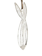 Hanging Fish Wall Decor W Rope 52cm - Front View