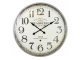 Brasserie Round Wall Clock 80cm - Front View