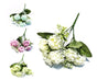 bulk 36 Artificial Chrysanthemun Bunch 4 Assort 27cm