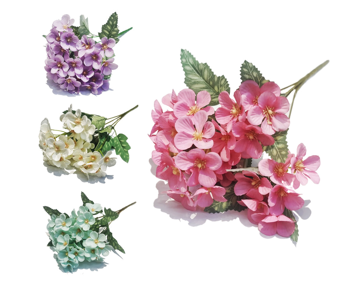 bulk 36 Artificial Hydrangea Bunch 4 Assorted 35cm