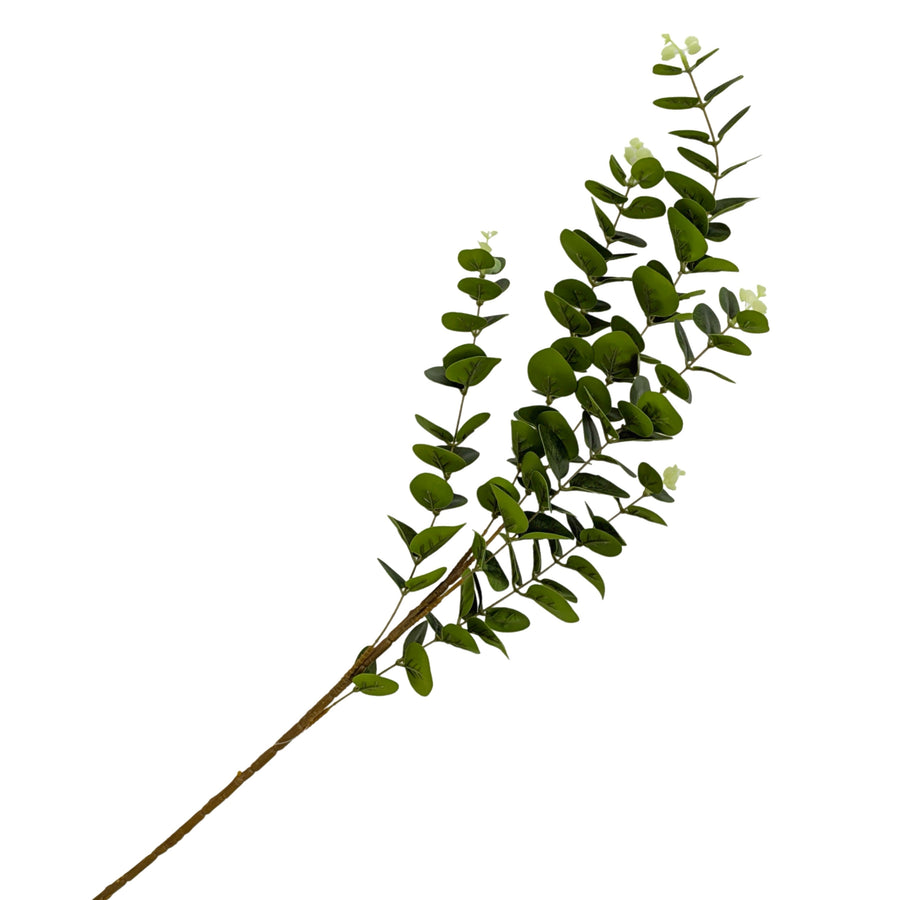 bulk 24 Artificial Eucalyptus Stem 5 Branches 2 Assort 97cm