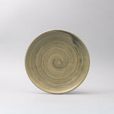 Dinner Plate 26cm Washed Fern - Top-Down View
