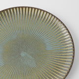 Dinner Plate 23.5cm Green Sendan Glaze - Front View