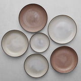 Dinner Plate 23.5cm Green Sendan Glaze - 45-Degree Angle