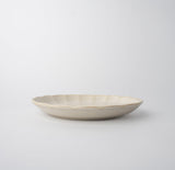 Side Plate 21cm Ivory Rinka Glaze - Front View