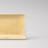 Plate Rectangular Sashimi 33cm Honey Glaze