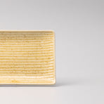 Plate Rectangular Sashimi 33cm Honey Glaze