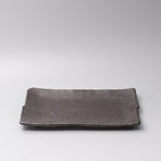 Platter Rectangular 32cm Matte Black Glaze